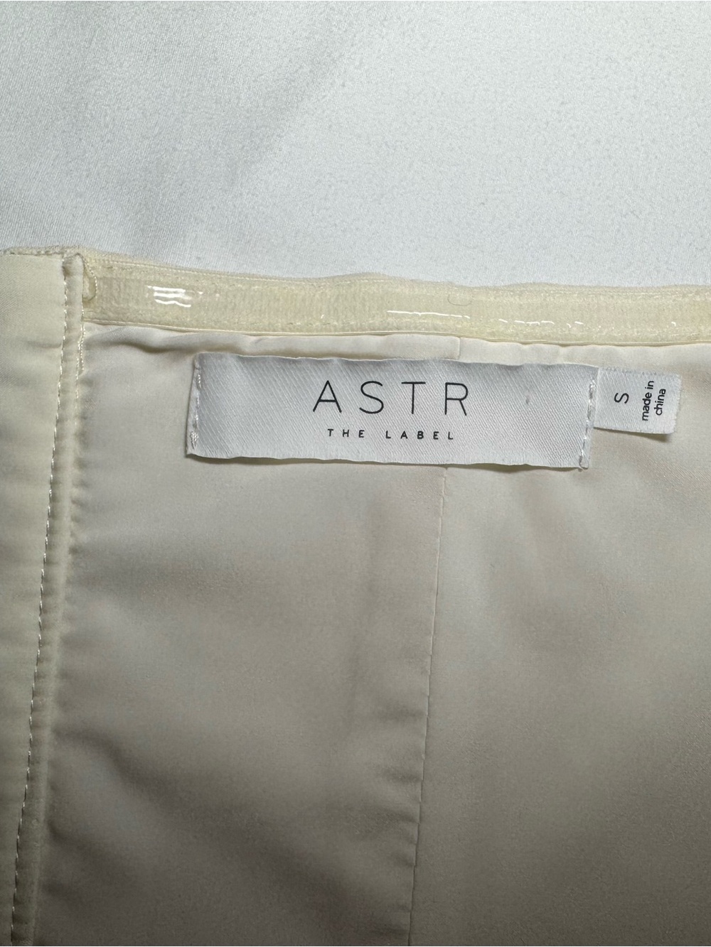 ASTR the Label Shanna Strapless Corset Top Ivory White Rhinestone Size S - Picture 5 of 6